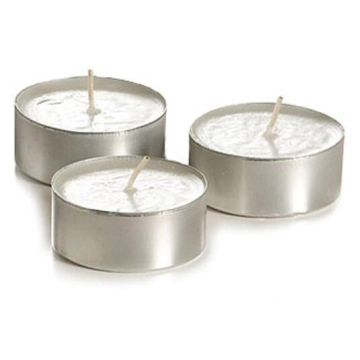 Tea Lights in Metal Holder - Pack of 20