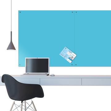ColourPlus Unframed Felt Notiveboard 1200 x 1500mm - Cyan