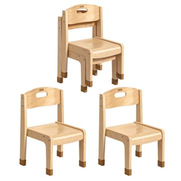 Stackable Chairs 4Pk (H30cm)