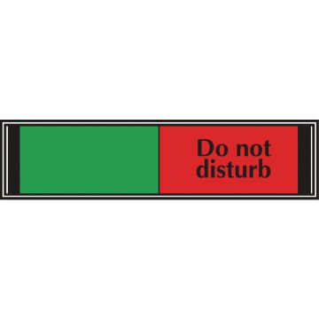 Do Not Disturb Sliding Sign 50 x 200mm S/A