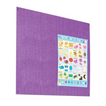 Resist-a-Flame Unframed Noticeboard 600 x 900mm - Purple