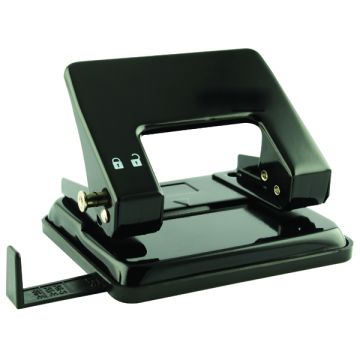 Q-Connect Medium Duty Hole Punch - Black