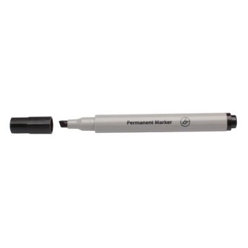 Permanent Markers Chisel Tip - Black - Pack of 10