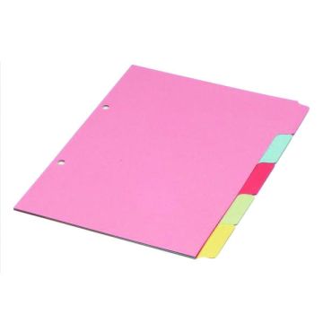 5 Part Coloured Subject Dividers