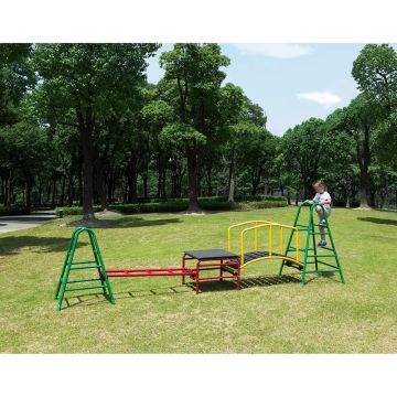 OUTDOOR PLAY GYM SET WITH BRIDGE